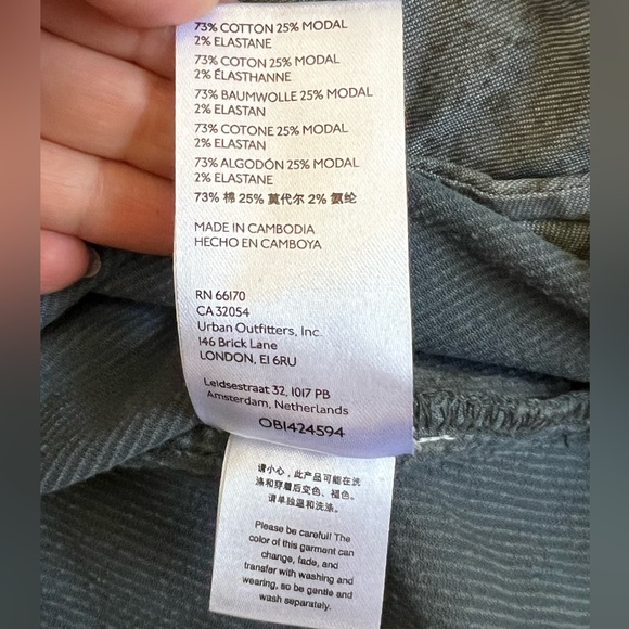 Anthropologie Pilcro Oversized Corduroy Blazer Jacket Coat Shacket Blue - Picture 14 of 16